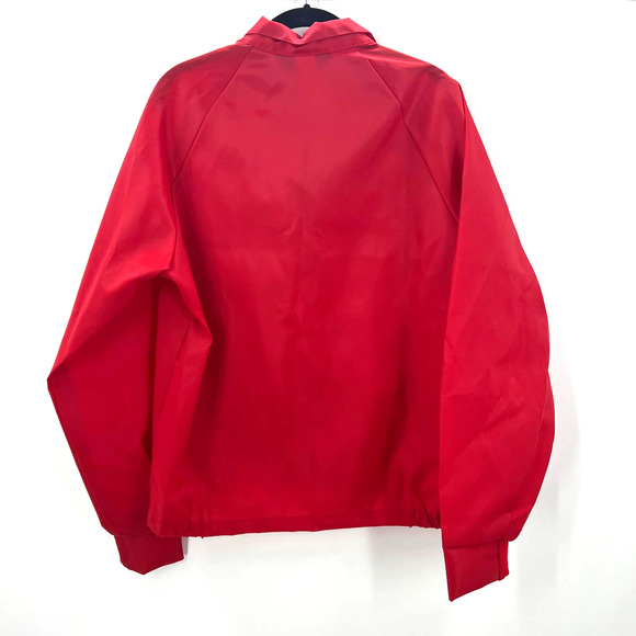 Swingster Merchman Field Seeds Lightweight Red Jacket Zippered Vintage Medium - Picture 2 of 7